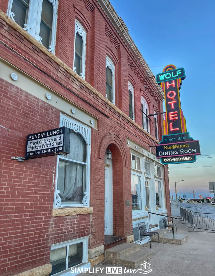 Historic Wolf Hotel Front Sign