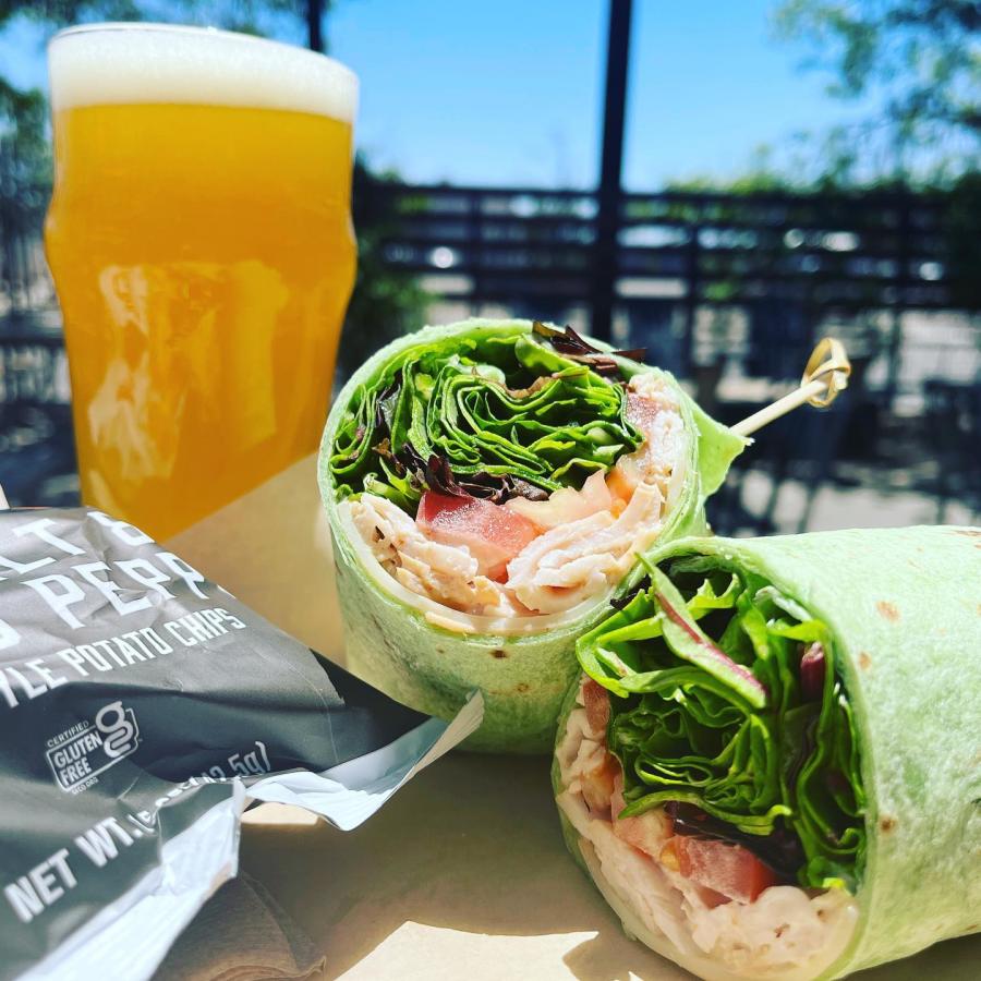 A beer and wrap from Canteen Brewhouse
