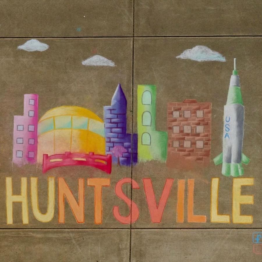 Chalk Drawing of Huntsville