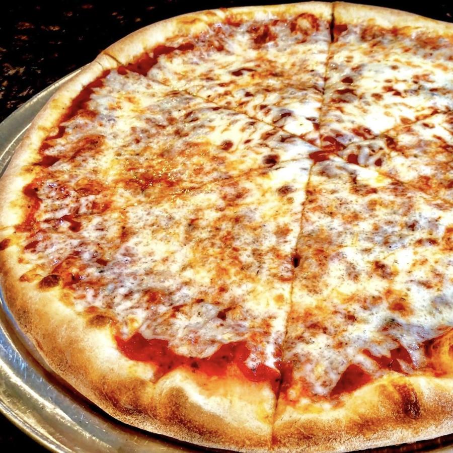 Sicilian-style pizza with fresh toppings at Solo NY Pizza in Leesburg, Virginia
