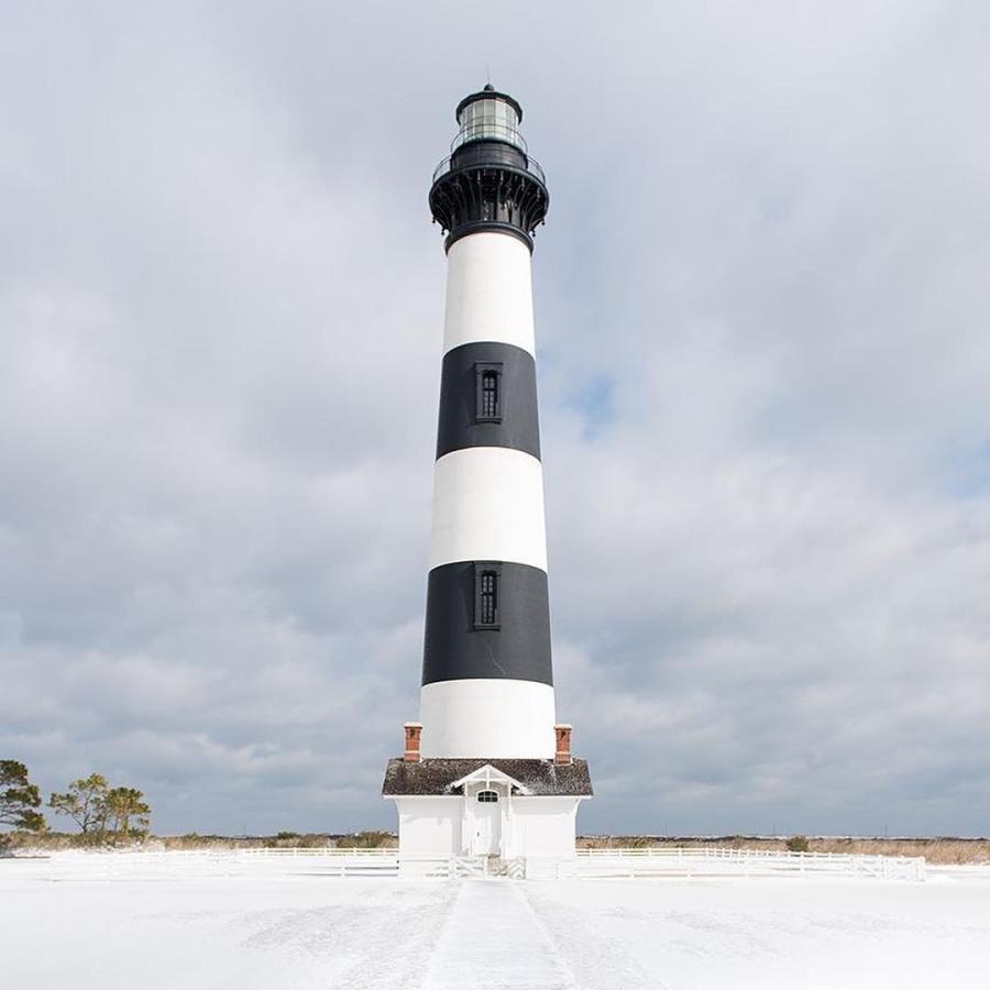 bodie island snow christmas