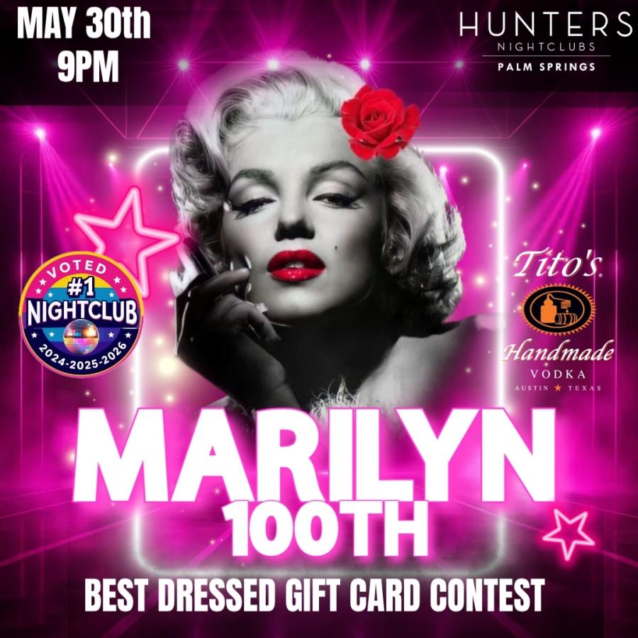 Marilyn 100 birthday party at Hunters Palm Springs