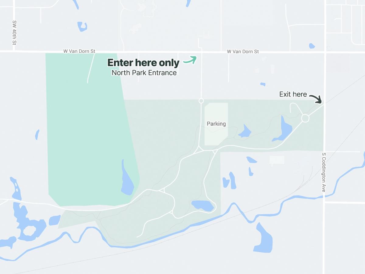 PineWood Bowl Parking Map