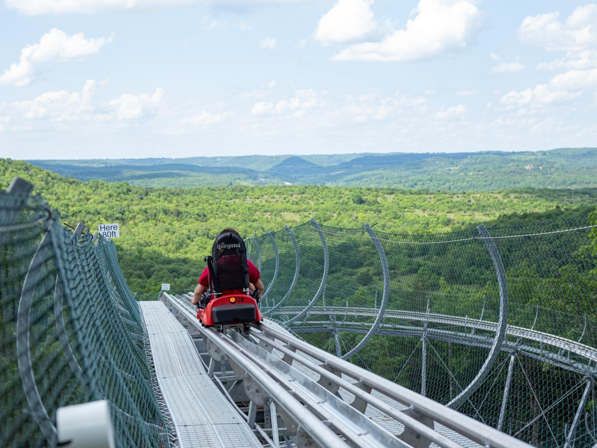 Copperhead Mountain Coaster Attraction Scenic Spring Summer