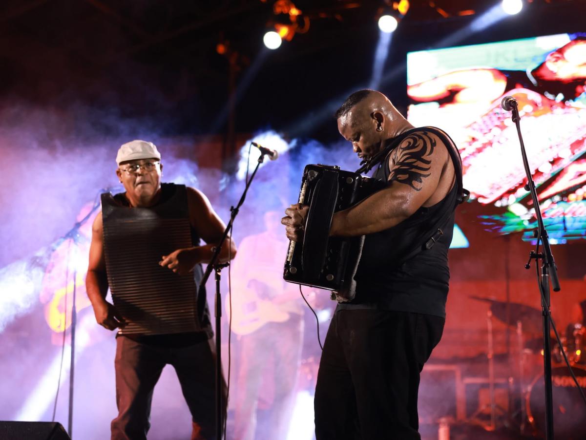 NOLA Zydeco Fest - artists onstage