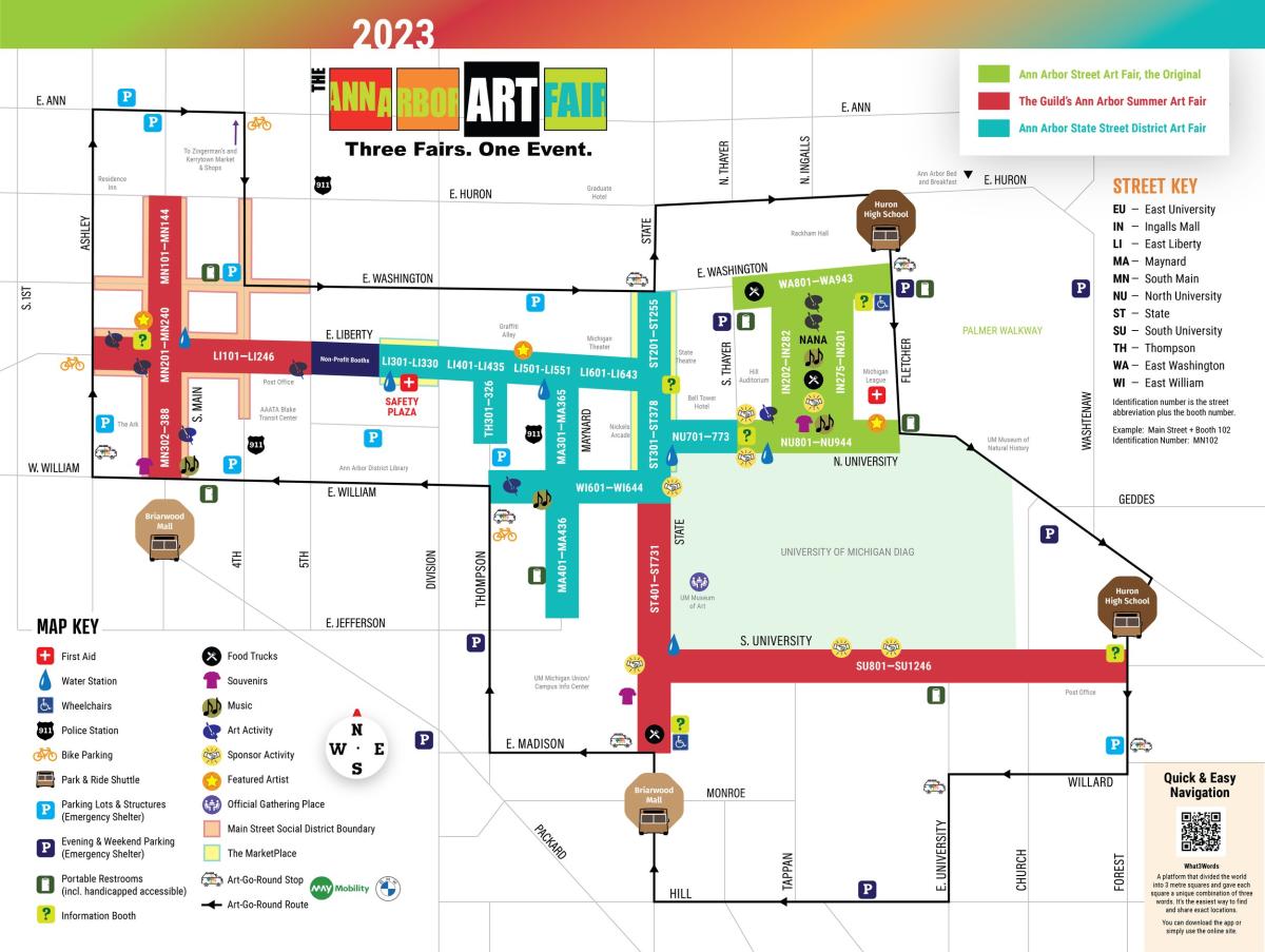2023 Art Fair Map