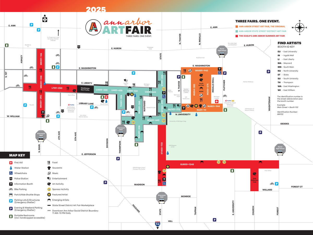 2025 Art Fair Map