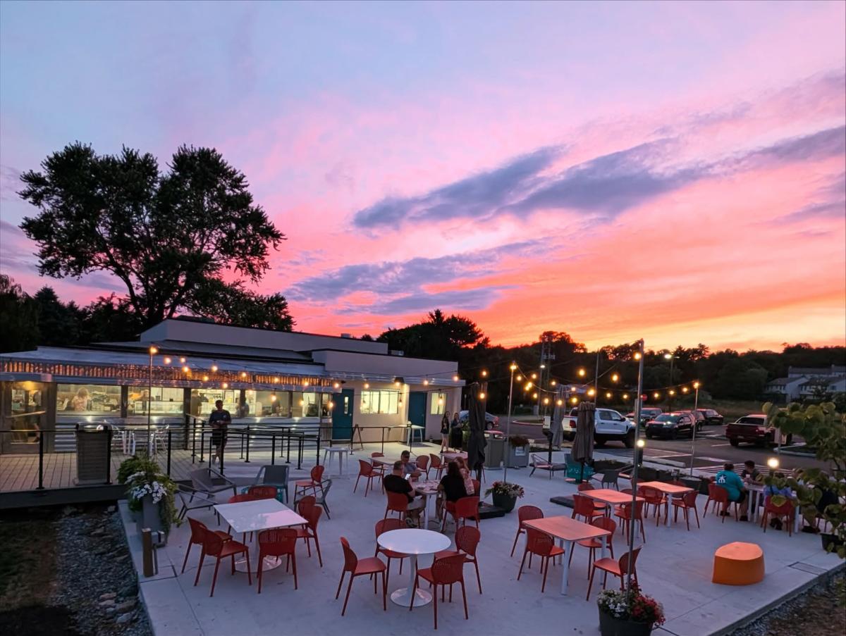 Sunset at Silver Side Cafe