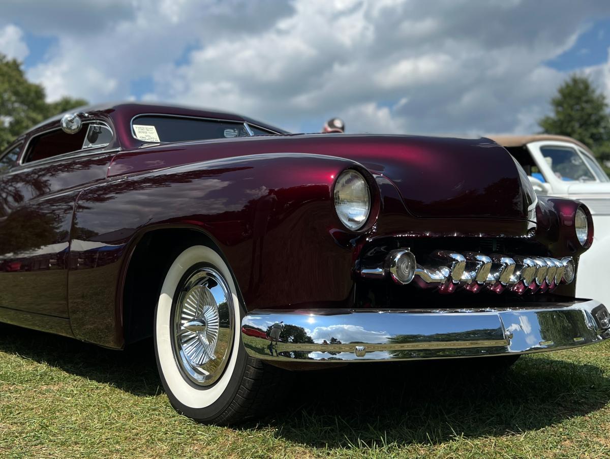 An antique car at Wheels of Time car show in Macungie