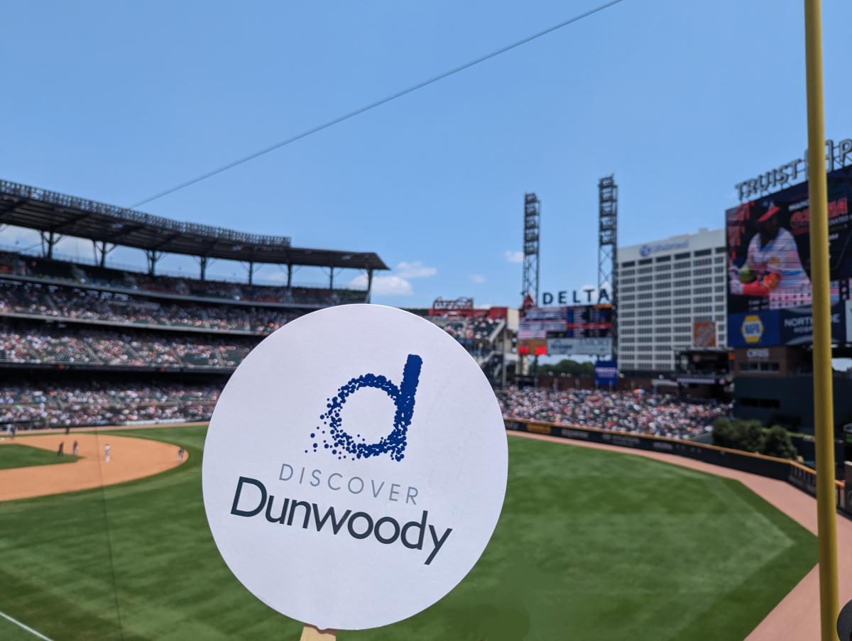 Discover Dunwoody Fan at Braves Stadium