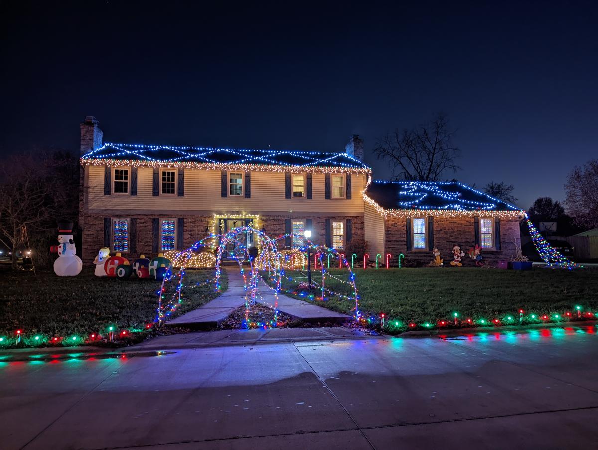 The Christmas Light Display at 7920 Frontier Avenue