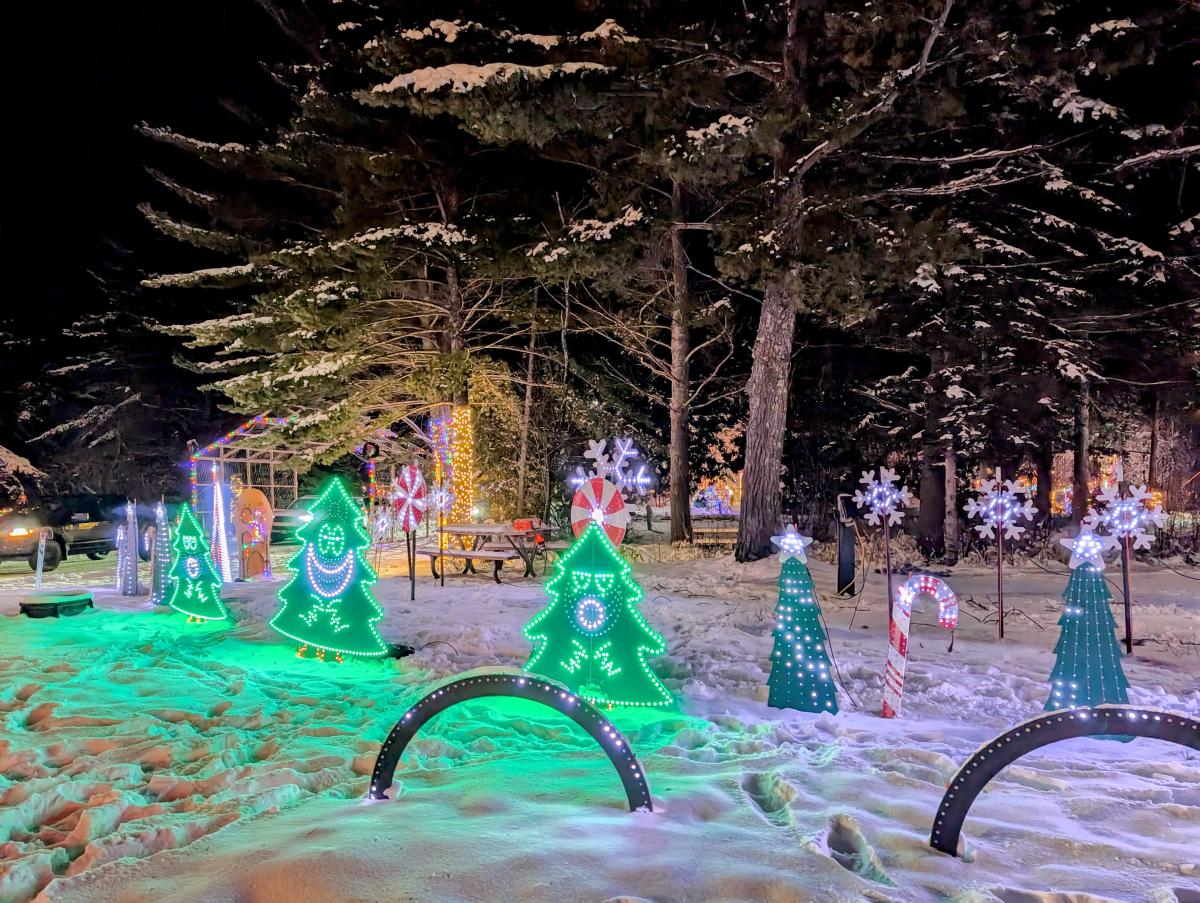 Hancock Lights the Night