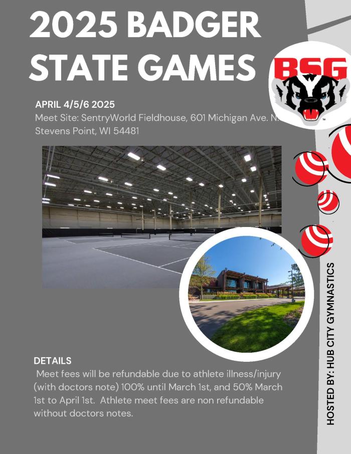 BSG Winter 25 Gymnastics Poster