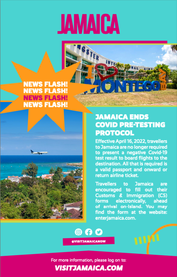 travel documents to jamaica from us