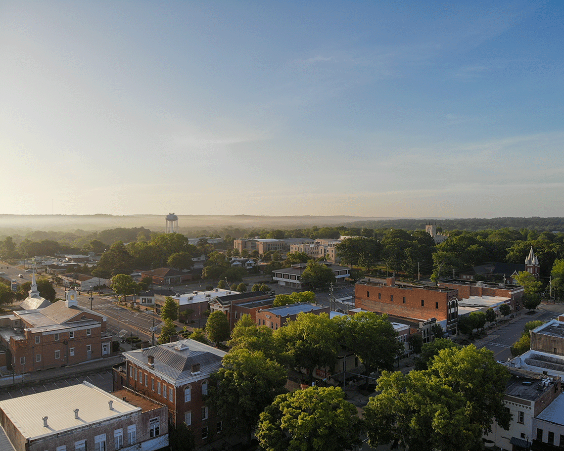 downtown drone