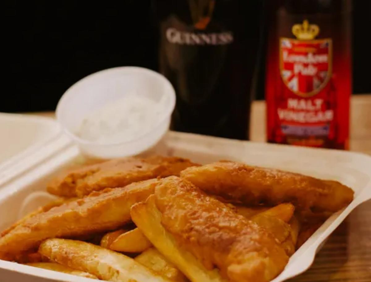 Fish and Chips From Boudicca’s Celtic Pub