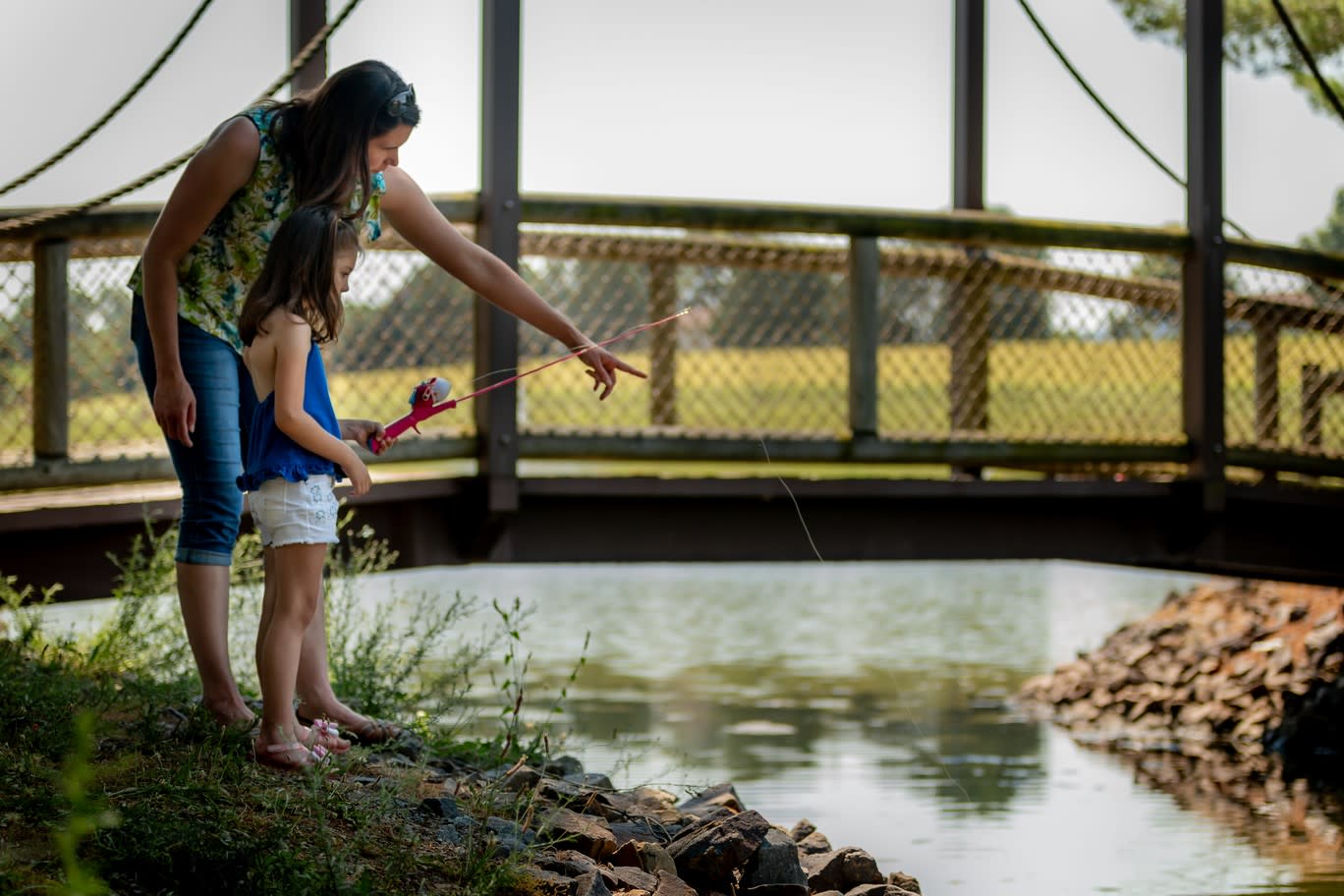 Fishing at Lake Tobias