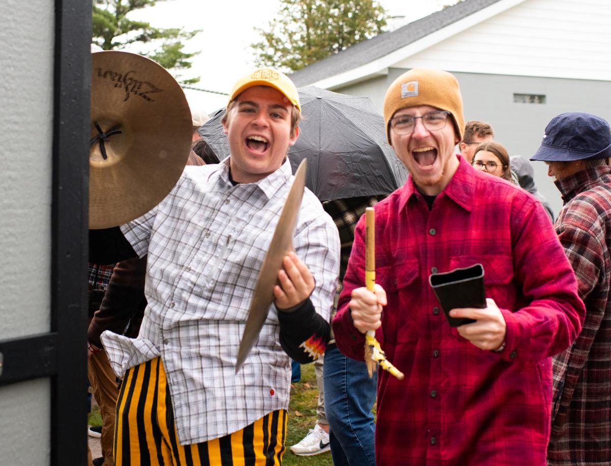 Michigan Tech Pep Band at Plaidurday