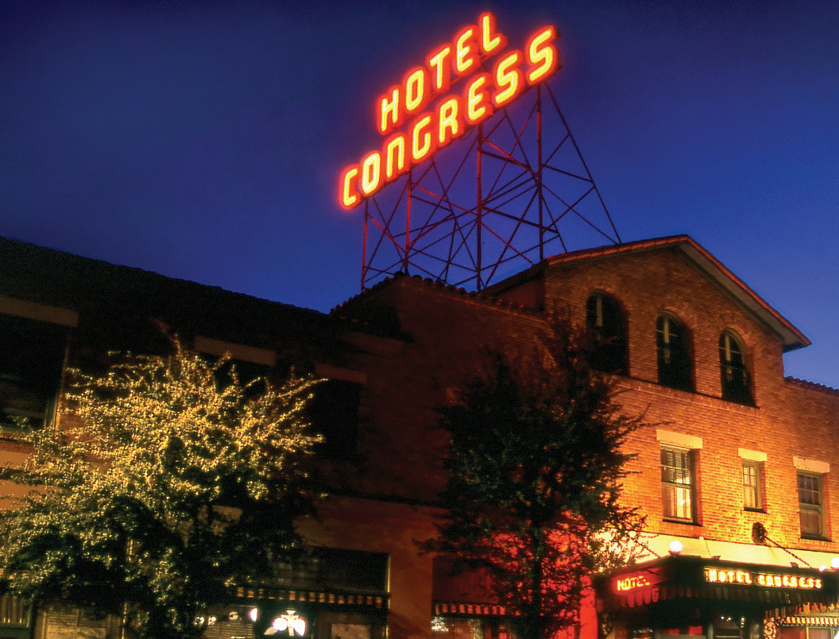 Hotel Congress in the historic Downton Tucson District