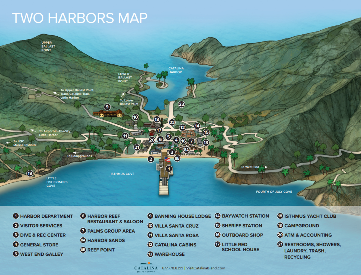 Two Harbors map