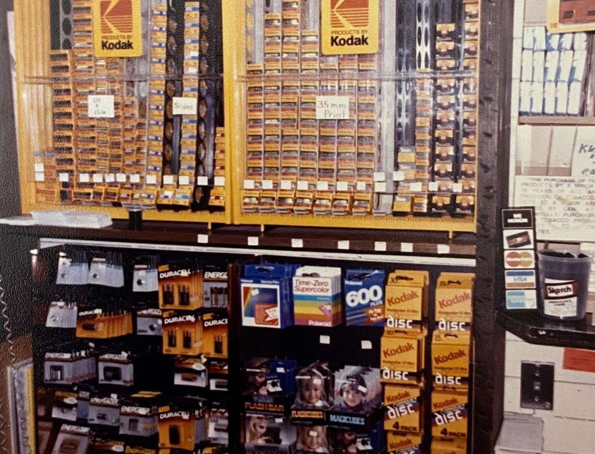 Rolls of camera film once lined the shelves at Benjamin of Mackinac