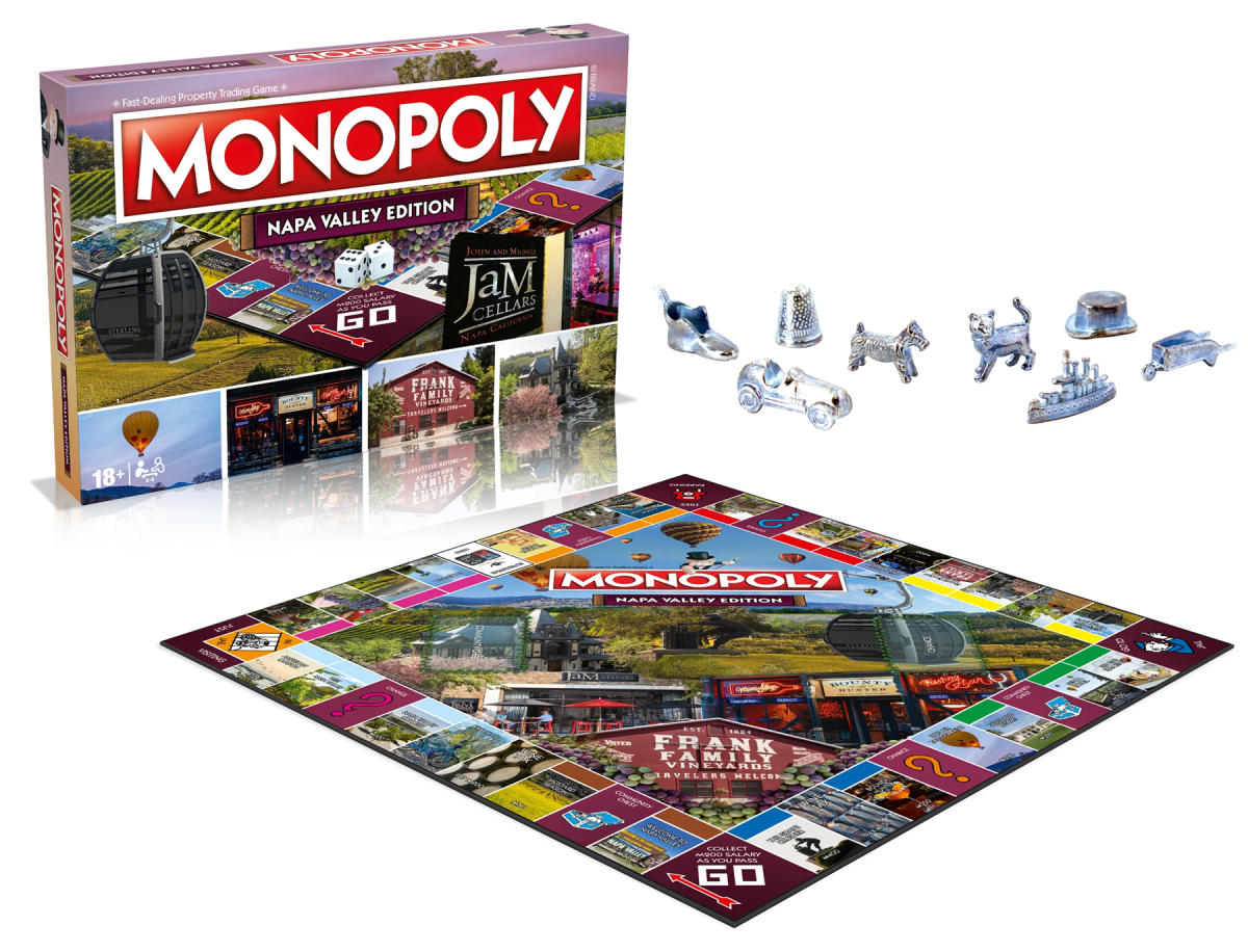 Monopoly Board Game Napa Valley Edition