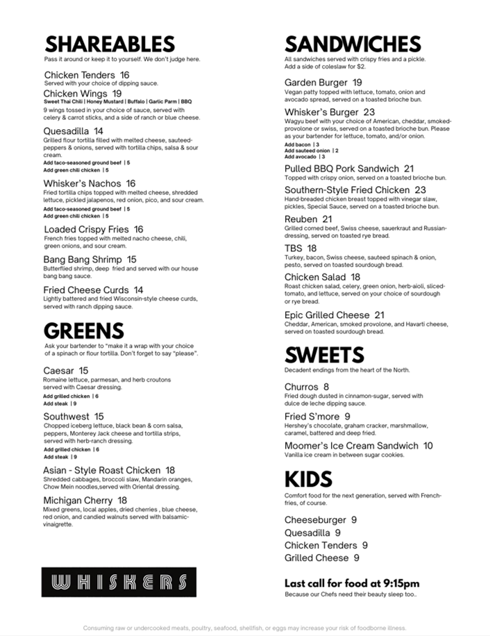 Whisker's Menu