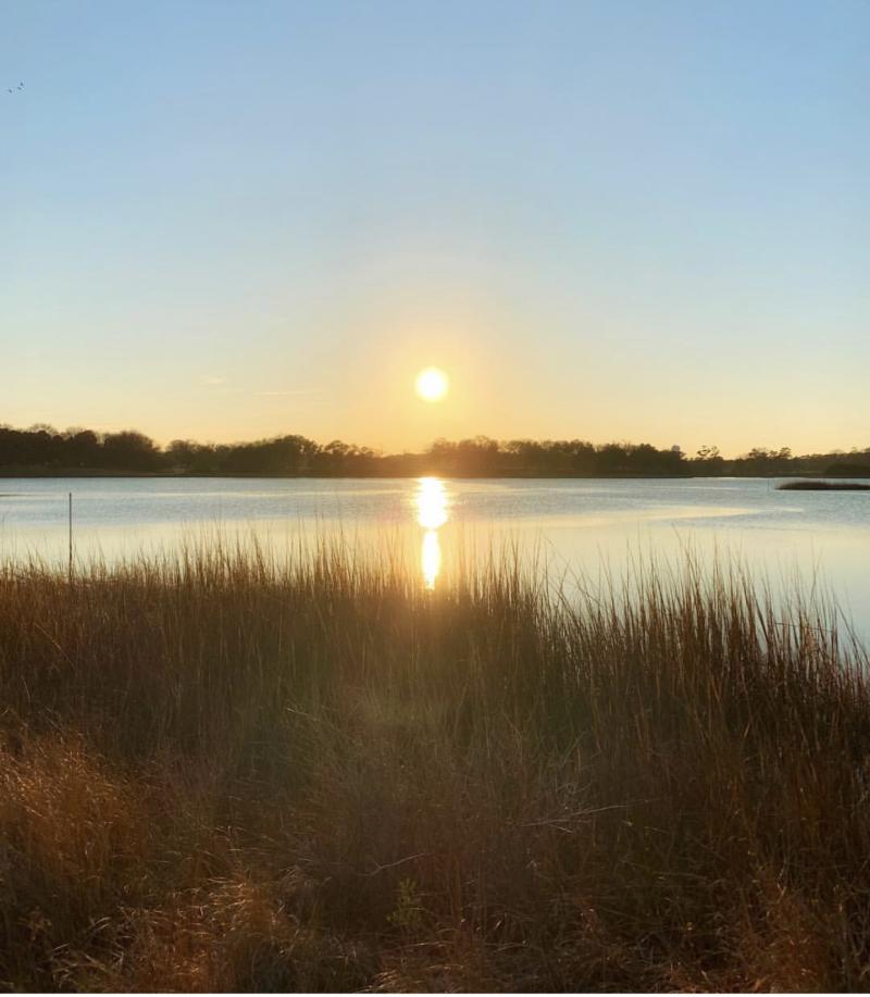 Sunset over Pleasure House Point in Virginia Beach