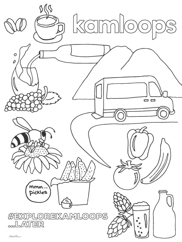 Flavours Colouring Sheet