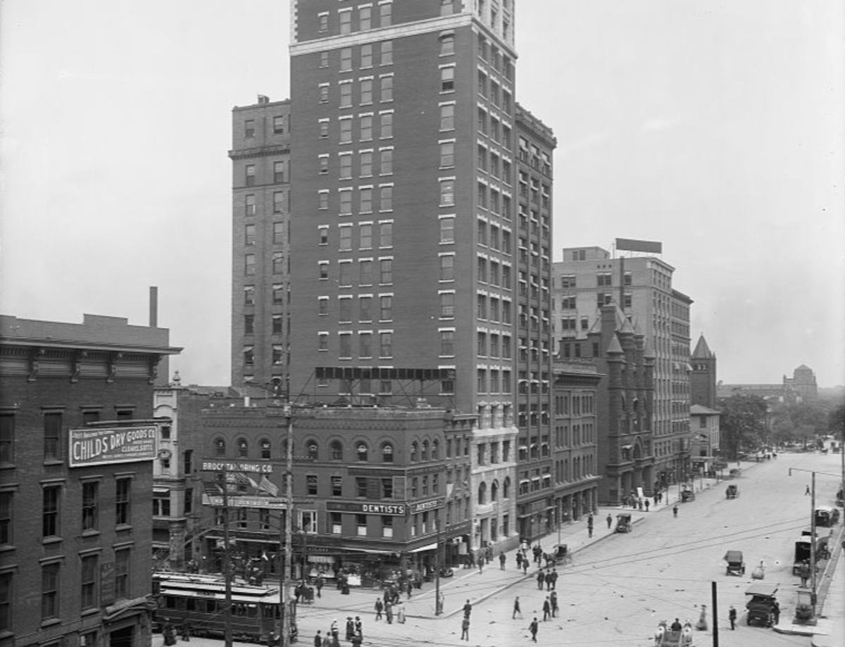 A historical view of downtown Columbus