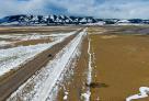 Centennial Valley Wyoming Highway 130 Drive Drone Shot