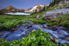 Sugarloaf and Medicine Bow Peak with water foreground