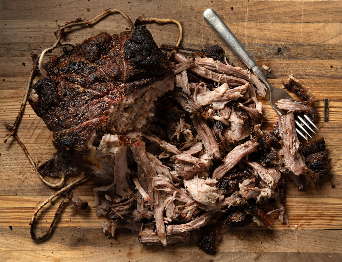Mad Jack's tender pulled pork.