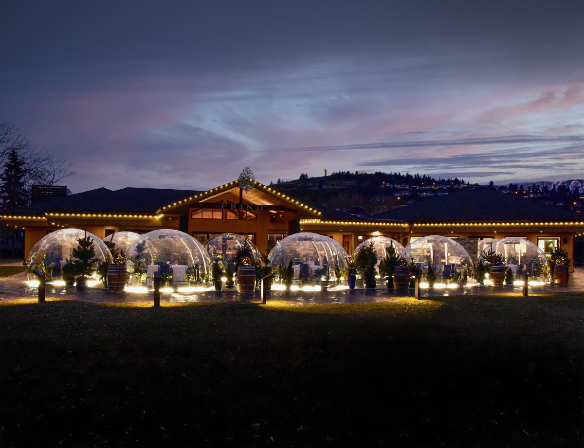 Frind Estate Winery - Bubble Domes