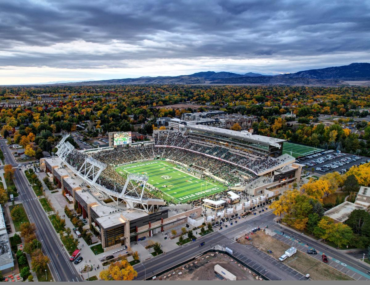 Overhead Canvas Stadium