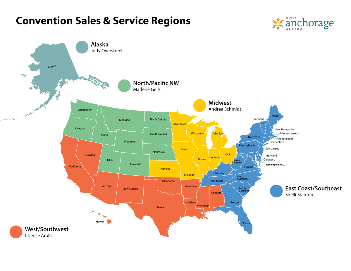 Convention Sales & Service Regions