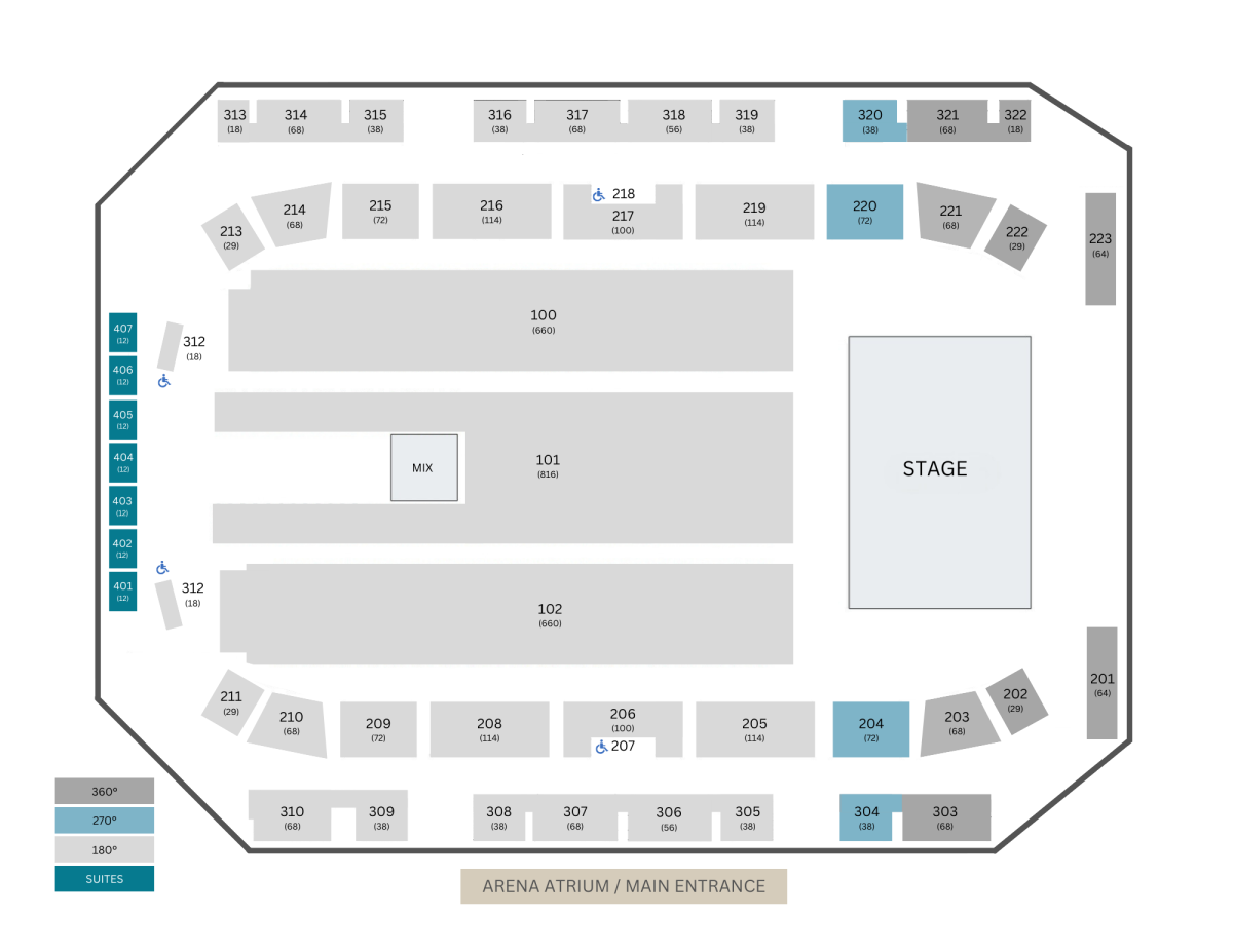 Arena Concert Layout