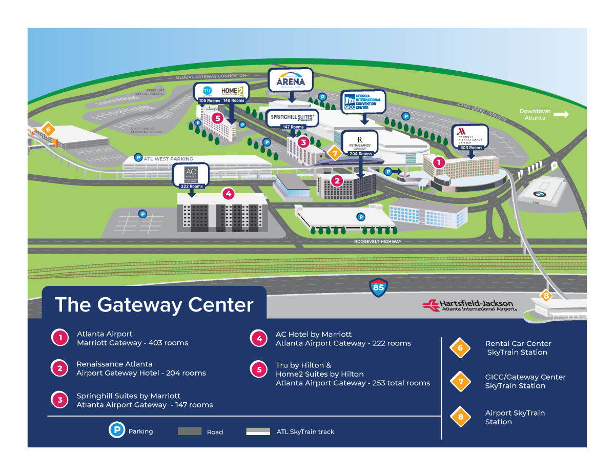 Gateway Center Campus 2D Map_Dec '23