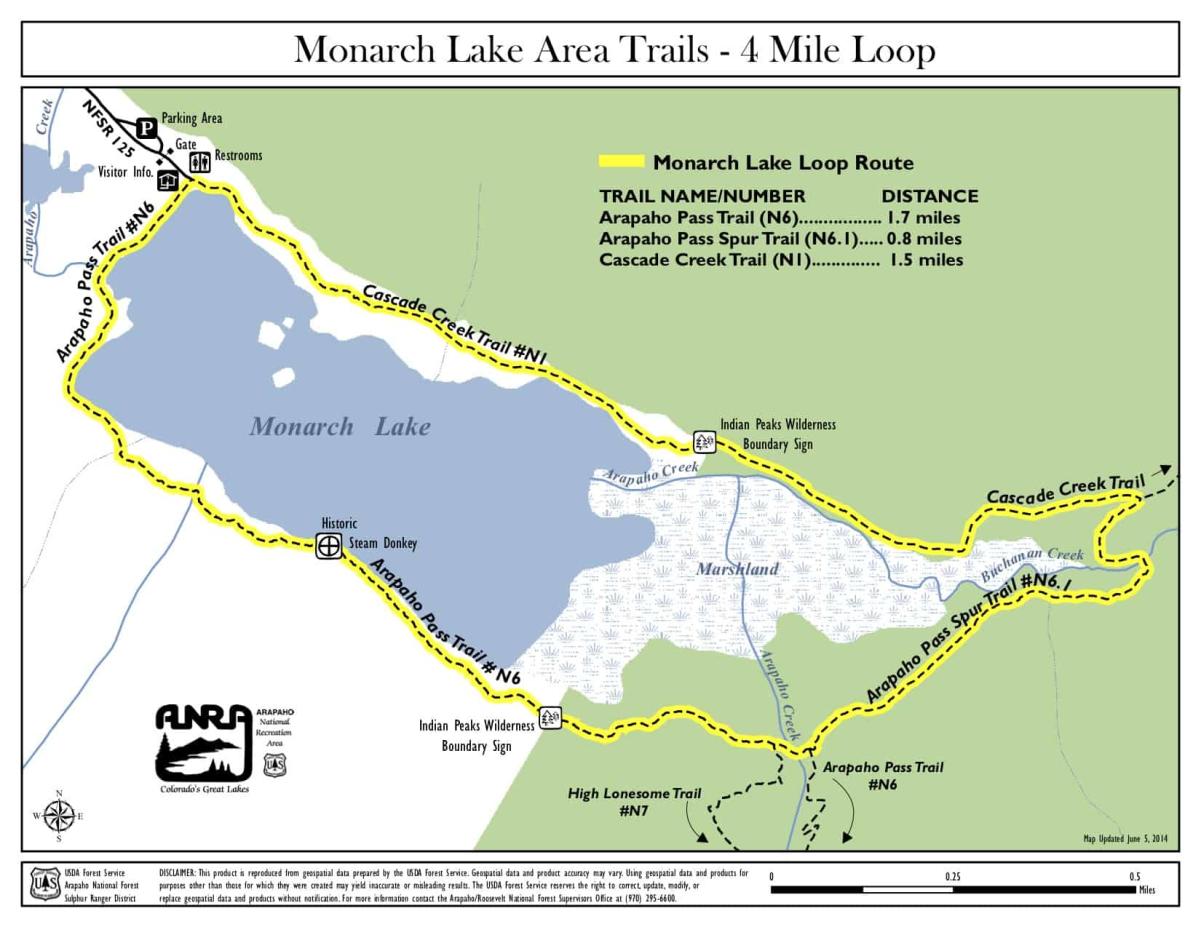 Monarch Lake Trail Loop