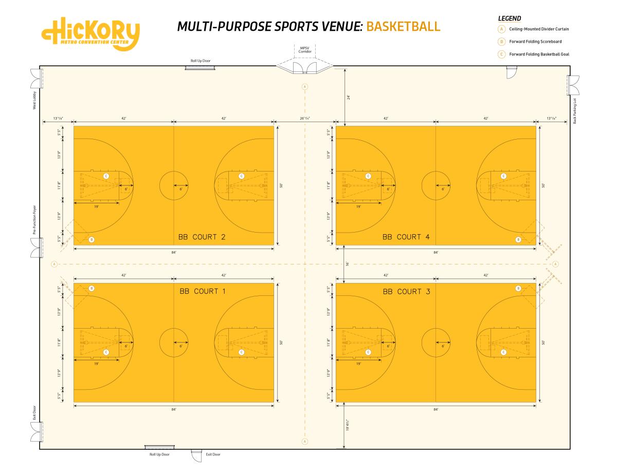 Basketball Court Map