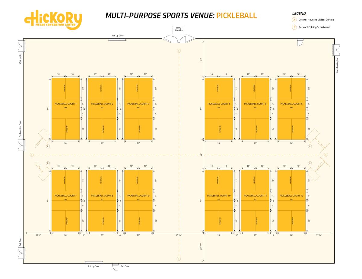 Pickleball Court Map