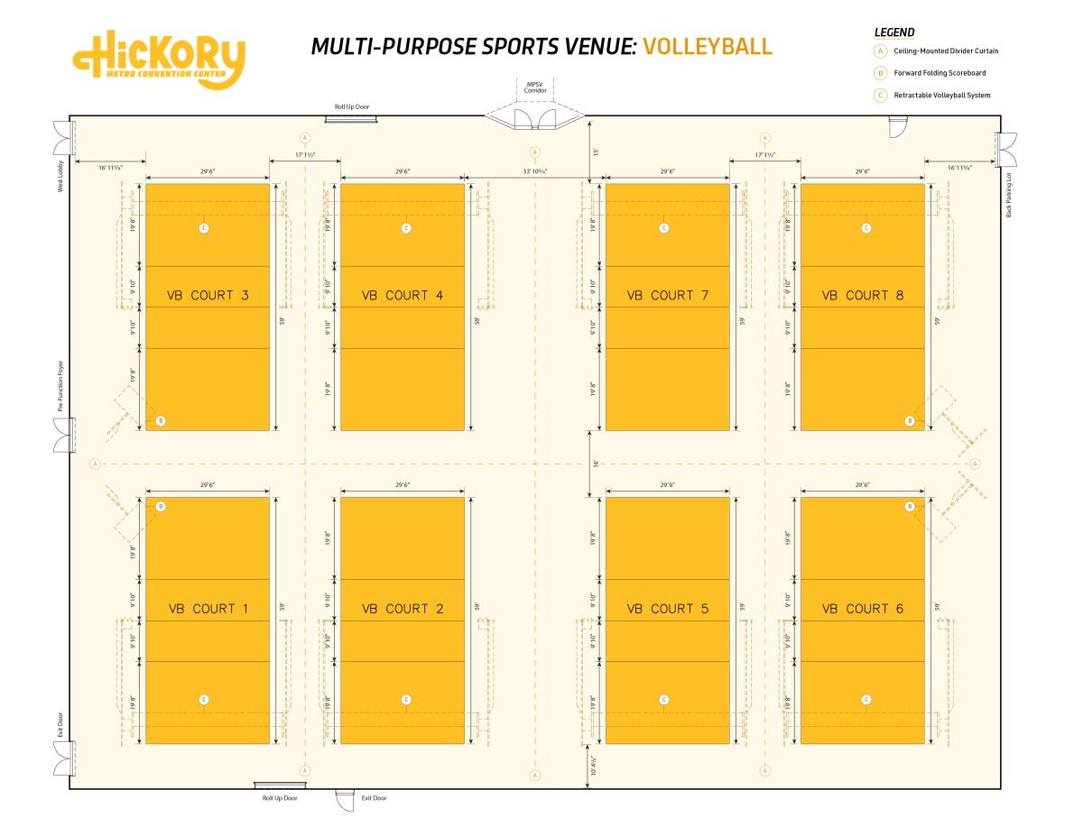 Volleyball Court Map