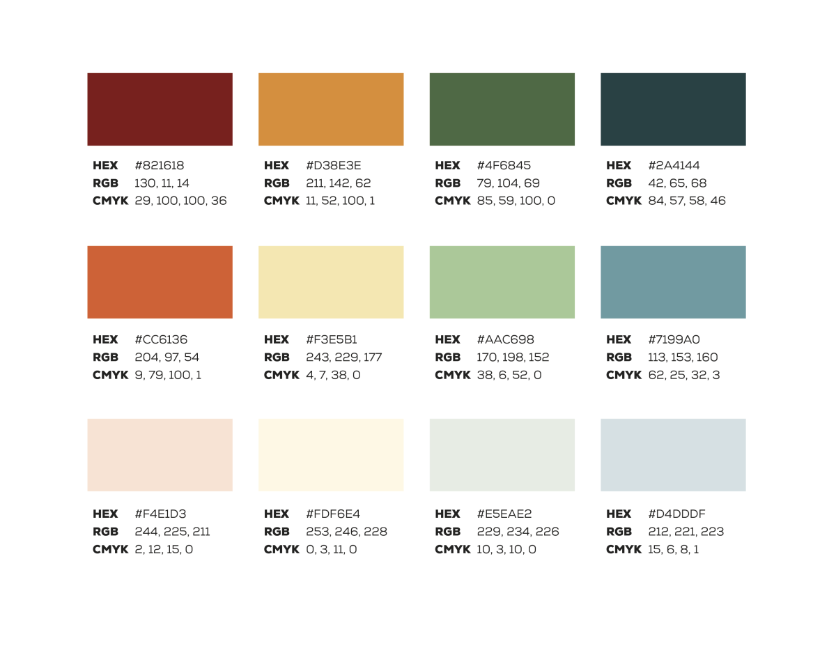 Visit Cedar City · Brian Head Brand Color Values | Digital & Print Use