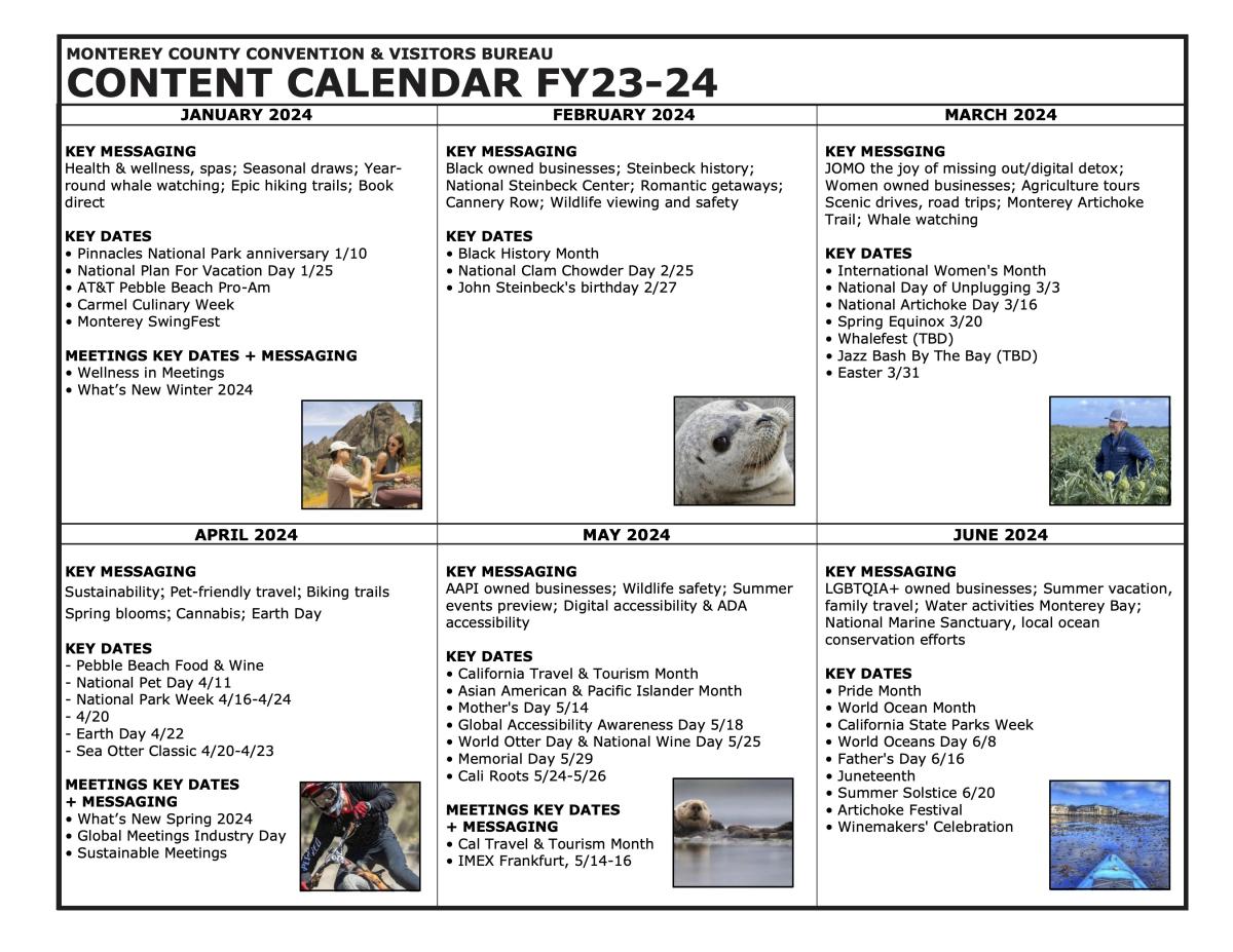 See Monterey FY 23 - 24 Content Calendar 2