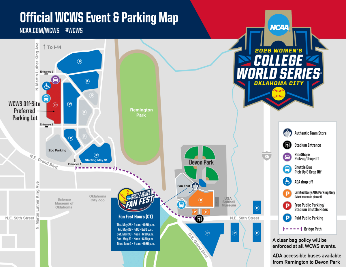 2026 WCWS Parking Map