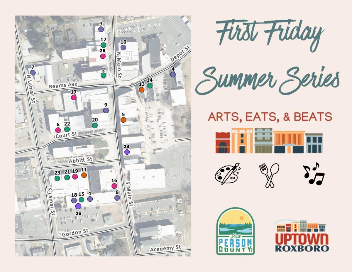 Arts, Eats & Beats Map June 2026