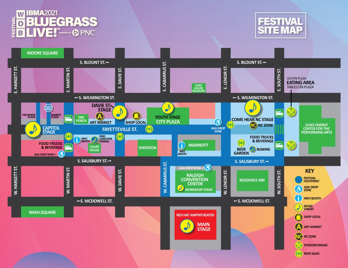 Bluegrass Live! Map