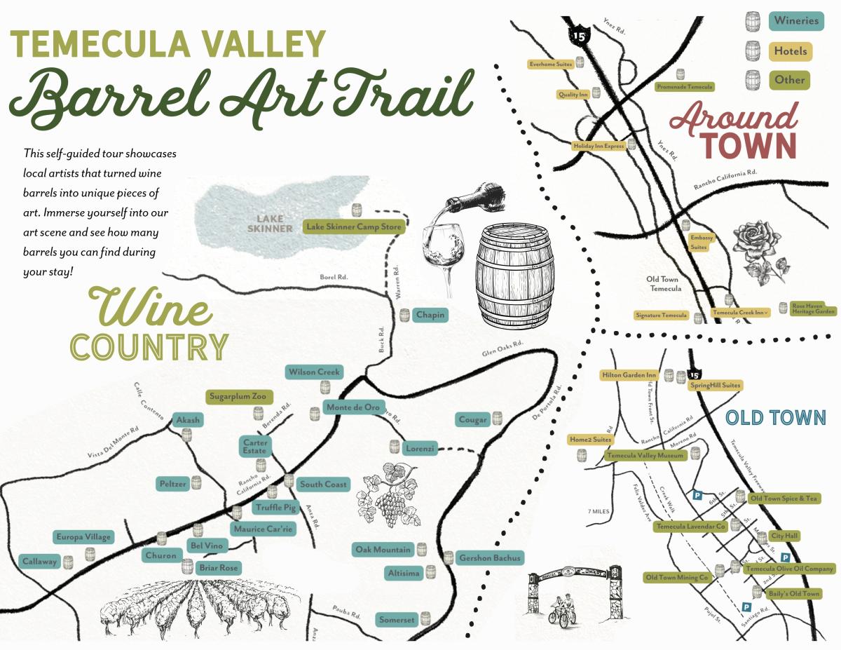 Barrel Art Trail Map 9/2026