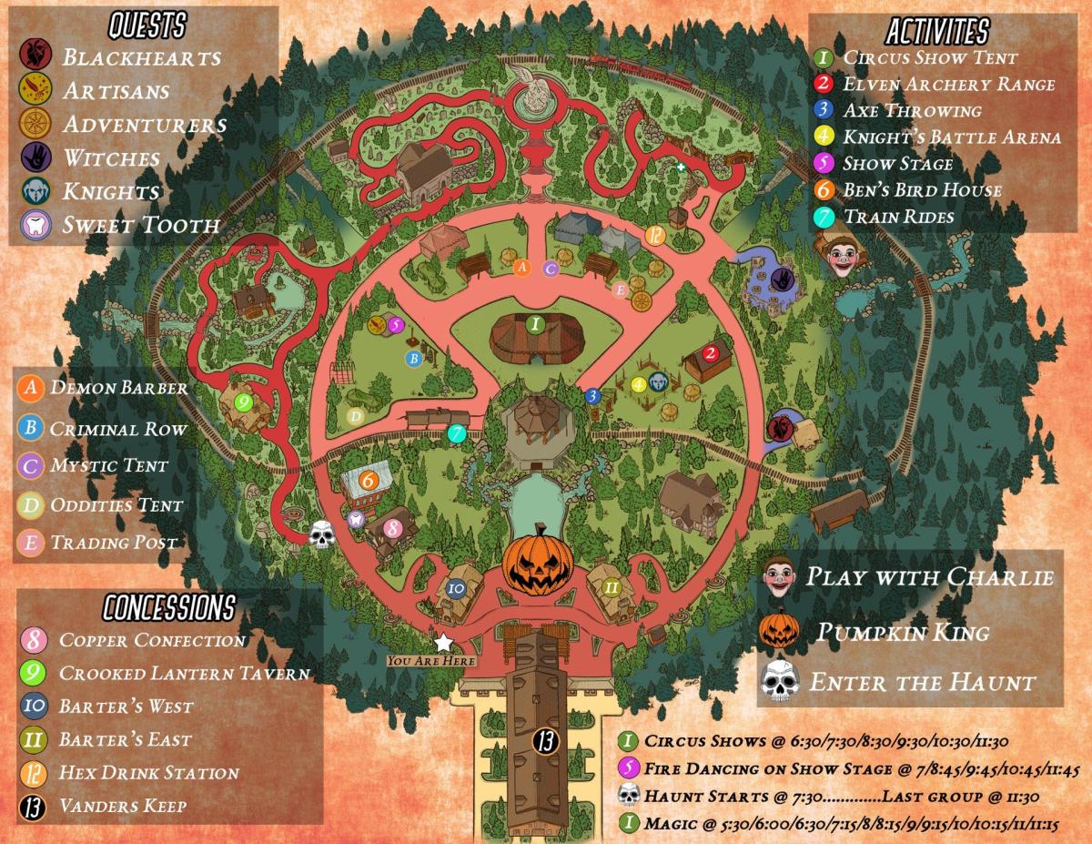 Evermore Park LORE 2021 Map