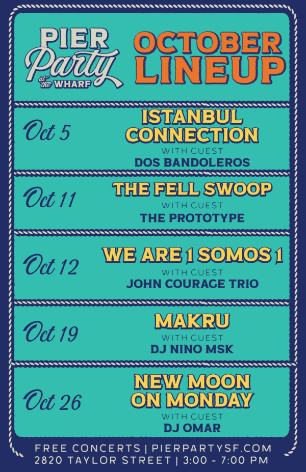 October Pier Party Lineup -